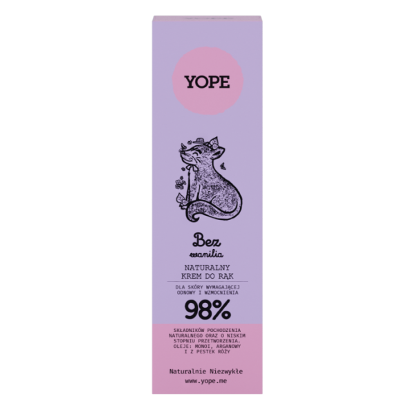 YOPE Lilac and Vanilla prírodný krém na ruky