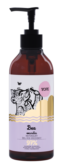 YOPE Lilac and Vanilla prírodný sprchový gél