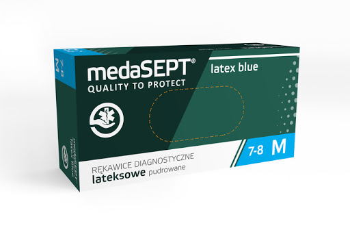 Rukavice medaSEPT® latex blue