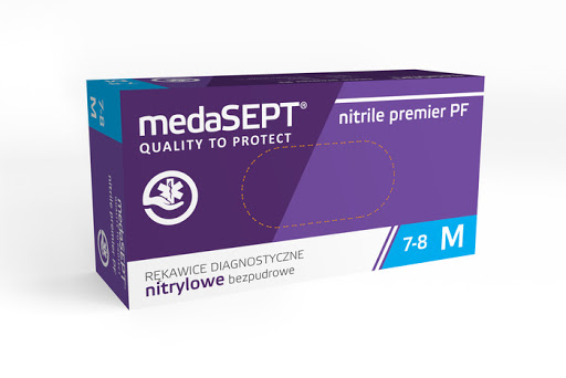 Rukavice medaSEPT® nitrile premier PF