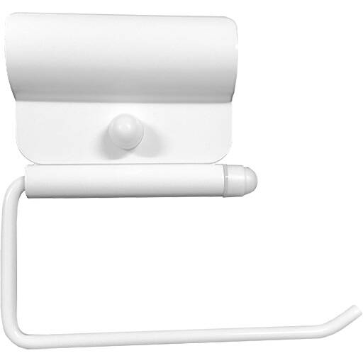 Držiak toaletného papiera na madlo pre telesne postihnutých ⌀ 32 biela oceľ